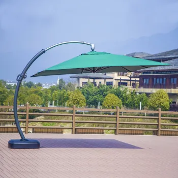 FEAMONT Outdoor Large Curved Patio Umbrella