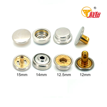 Four-Part Brass Snap Fastener Set