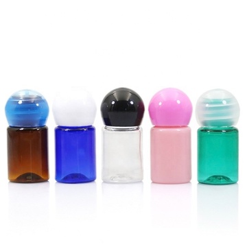 Hot Selling Pink Lotion Bottle 30ml - Liquid Ball Screw Cap PET Plastic Dispenser Bottle