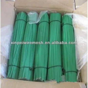 Hot sale!!! Superior quality PVC coated green straight cut wire