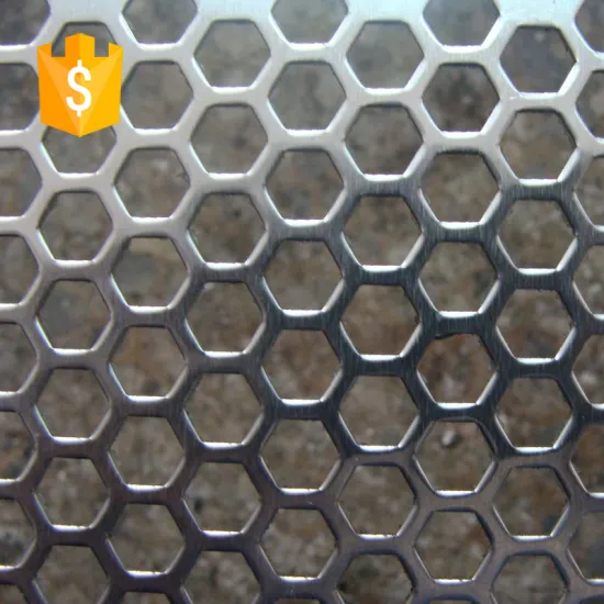 Stainless Steel Hexagon Holes Perforated Plate