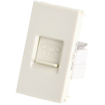 Wall one gang tel socket function part