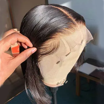 Raw Brazilian Short Bob Human Hair HD Lace Front Wig Wholesale Cheap Straight Natural Human Hair Bob Style Wigs For Black Women