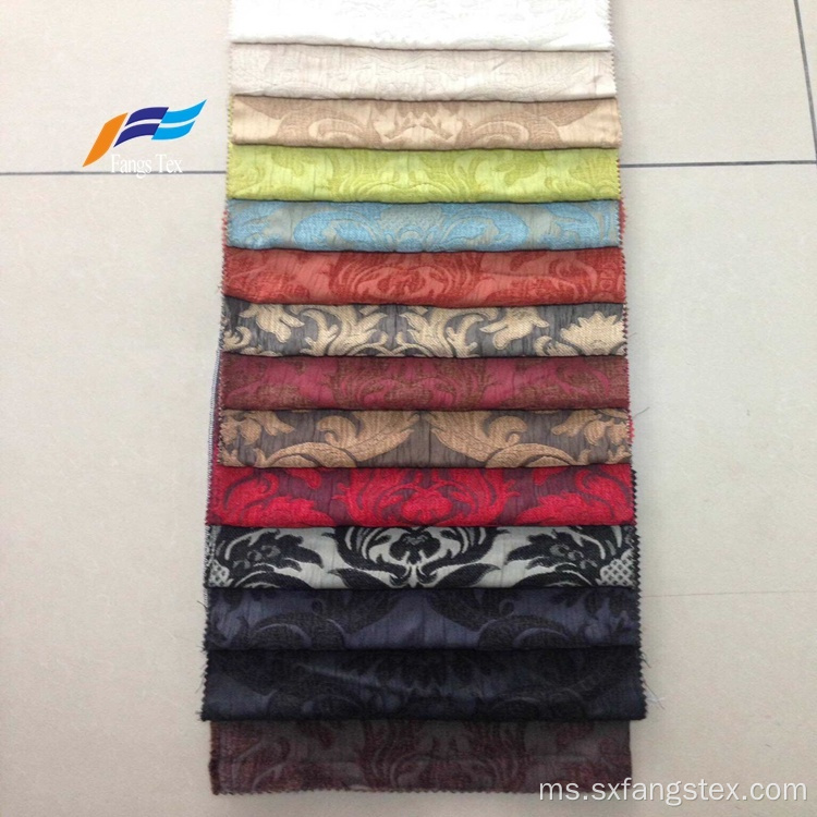 Tekstil Rumah Elegan 100% Kain Tirai Jacquard Polyester