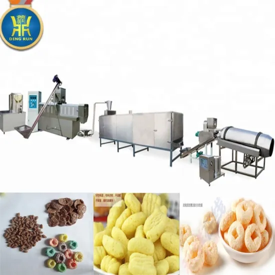 advanced technology corn puffing snack machine