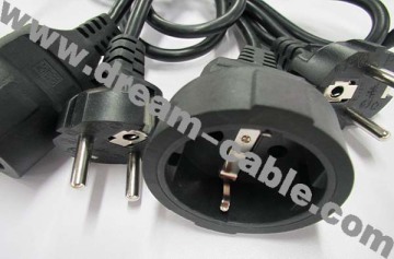 Europe Waterproof Extension Power Cord