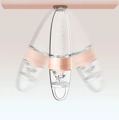 Silicone Rice Paste Feeder: Baby Food Squeeze Bottle with Spoon for Supplementary Feeding