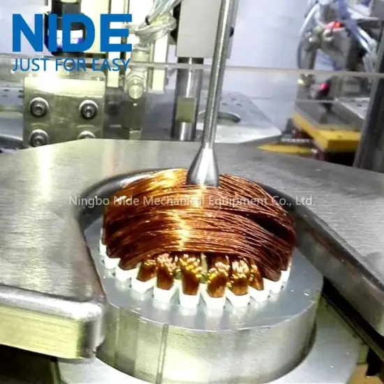 stator coil winder and inserting machine for three phase motor