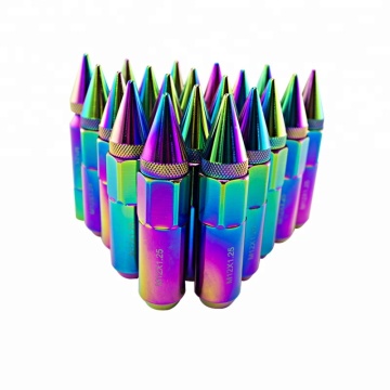 NEO Chrom 20pcs Aluminium erweiterter Tuner mit Spike für Räder/Felgen M12X1.25 Radlugmuttern