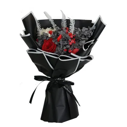 Birthday Valentine's Day Forever Flower Bouquet: Customized Color Preserved Rose Bouquet Gift Idea for Mother's Day