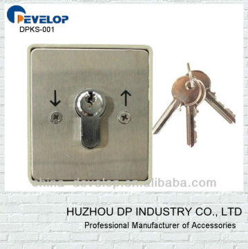 waterproof high quality stainless panel key switch