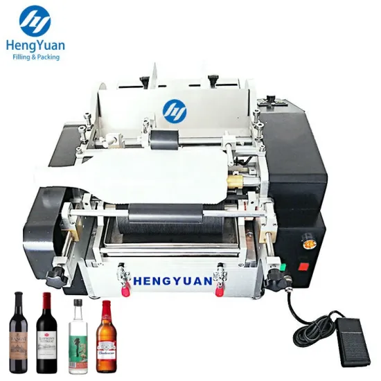 Semi-automatic Cold Wet Glue Labeling Machine for Wine Bottles