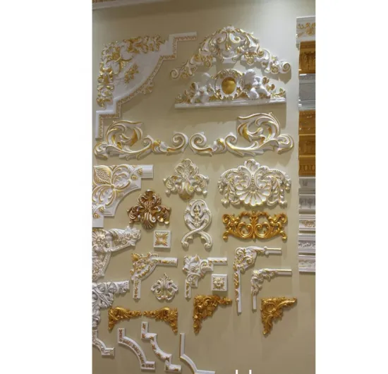 Modern PU Carved Wall Plaques for Ceiling Decor