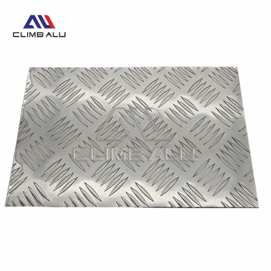 China Supplier 5754 H114 5 Palillos 5 Bar Embossed Aluminium Checker Sheet Aluminum Tread Plate