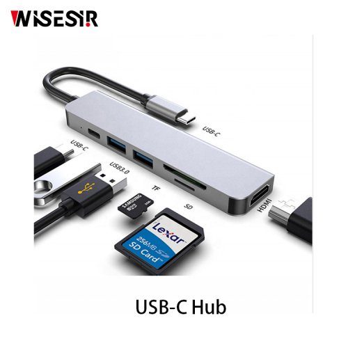 Wireless Usb Hub 6 in 1 Laptop Small USB Hub Manufactory