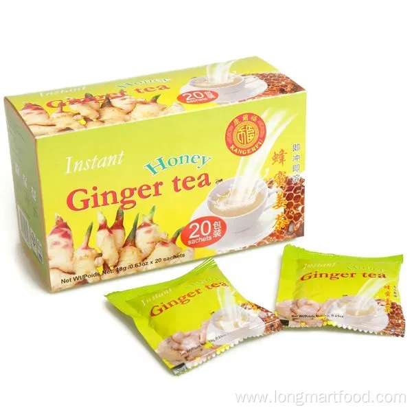 OEM Label Wholesale Halal Certified Herbal Ginger Drink Instant Ginger Tea Honey