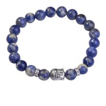 Sodalite 8MM Gemstone Buddhism Prayer Beads Bracelets