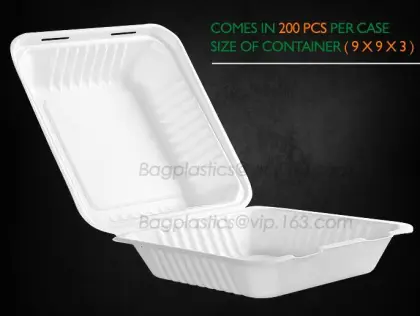 disposable takeout box for lunch, carry out container, meal prep food container Pla lunch box