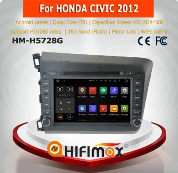 Hifimax auto radio for HONDA CIVIC 2012 car audio car stereo head unit for civic android car pc system