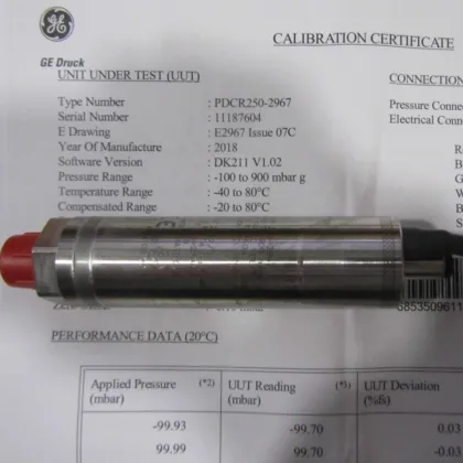 New Rosemount Vapor Pressure Sensor VPS-5811SP: Available in Gauge or Absolute Type