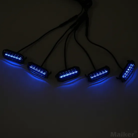 Maike 2024 RGB Grille Light for Jeep Wrangler JL & Gladiator JT - 4x4 Offroad Accessories