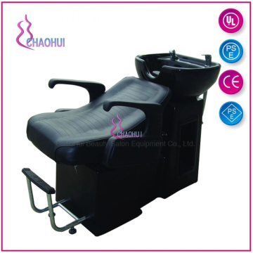 Leather salon shampoo chair with sink