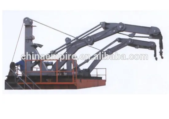 Factory Marine Gravity Connecting Rod Type Lifeboat Davit