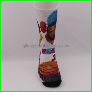 360 degree seamless digital print sport socks