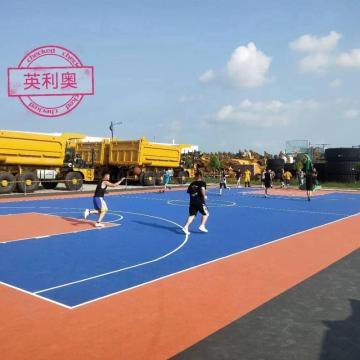 Piso / piso de deportes de plástico personalizados para la escuela de bádminton / cancha de voleibol