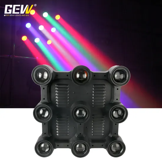 GEVV Nightclub Ceiling Lighting - 9x40W RGBW 4in1 LED Matrix Light for KTV, Party, Wedding
