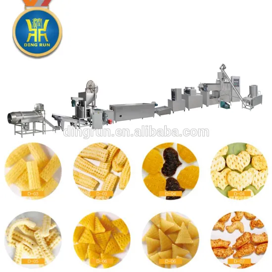 automatic single screw extruder fried pellet snack food machine price