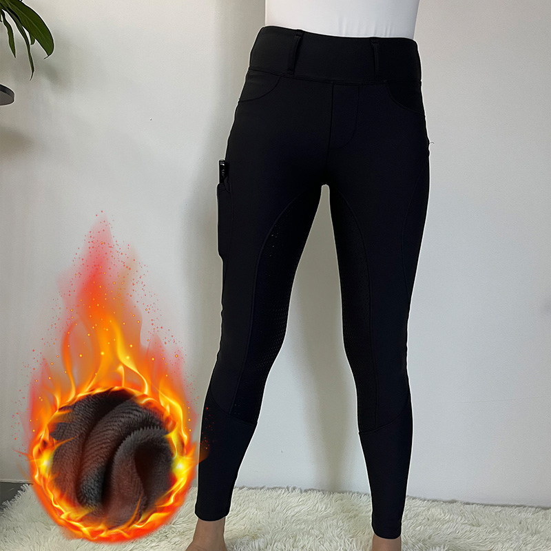 Hot Sale Warm Winter Borgonha Calça de equitação