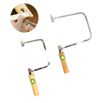 Farma della sega del gioielliere portatile con manico in legno - 90 mm/160 mm per la riparazione di gioielli dorati/argento