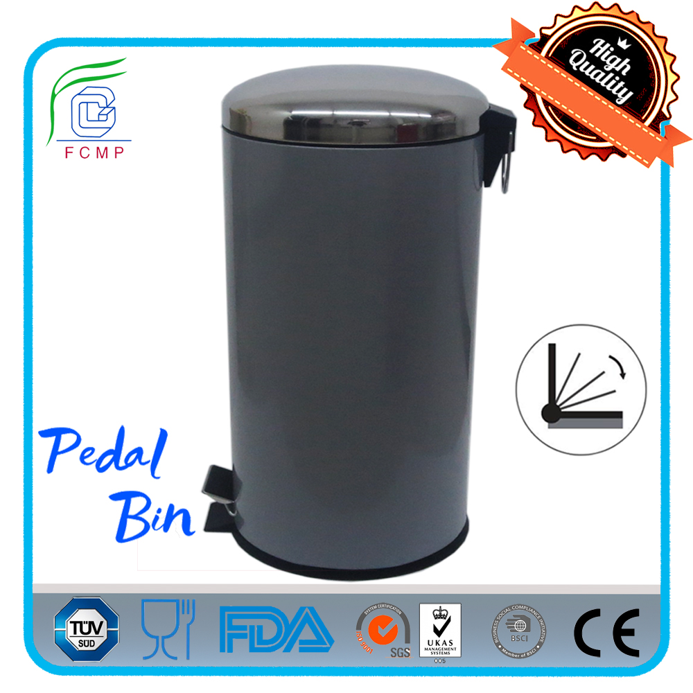 stainless steel pedal bin