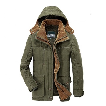 Winter Men's Thick Warm Cotton Windbreaker Jacket
