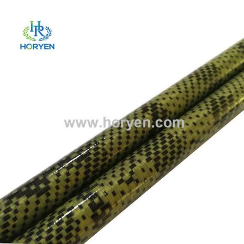 3K camouflage jacquard carbon fiber pipe tube