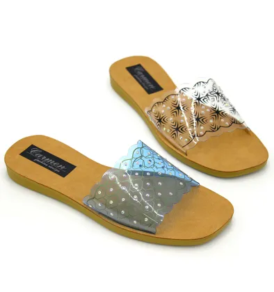 Fish mouth women's sandals with memory foam soles