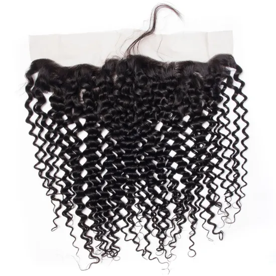 Unprocessed Brazilian Hair Pre Plucked HD Curly Lace Frontal 100% Human Virgin Hair Swiss HD Lace Frontal