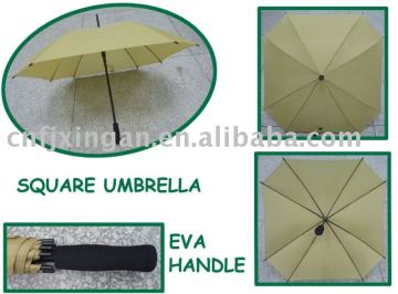 Straight golf umbrella