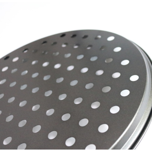 Steel Pizza Pan 6-14 inch non-stick carbon steel pizza pan Supplier
