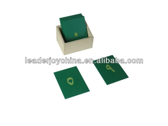 Montessori toy-Sandpaper Arabic Numbers with Box