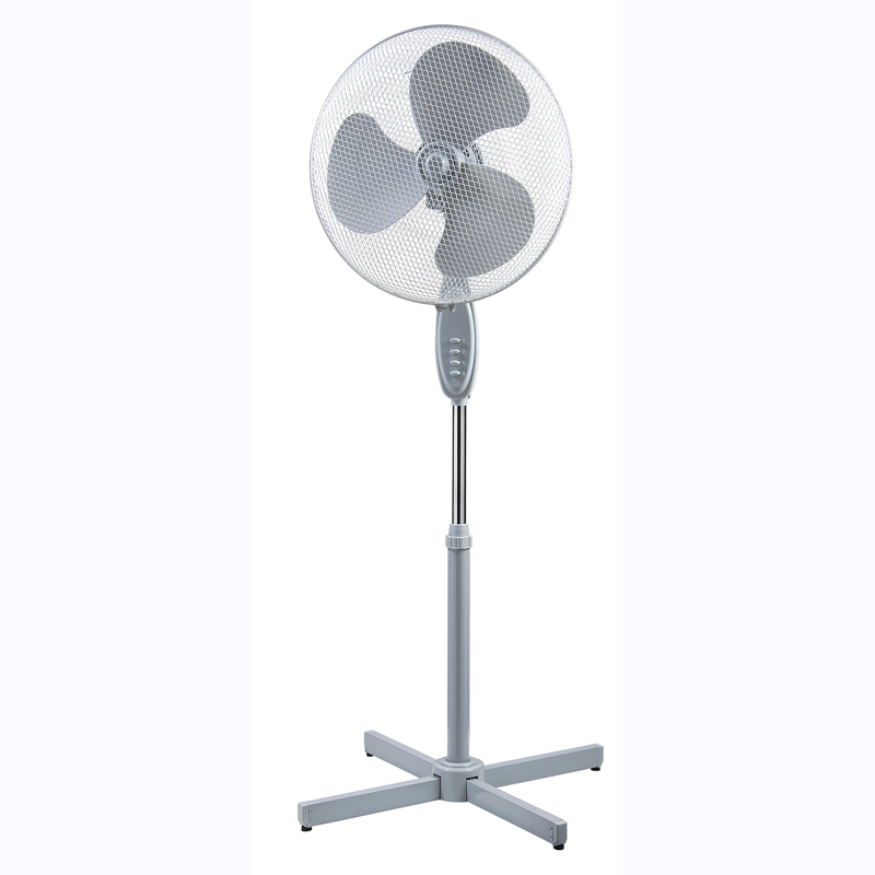 16" Stand Fan with Pedestal Base Height Adjustable Pedestal Fan Free Standing Fan with 90-Degree Oscillating and 3-Speed Setting