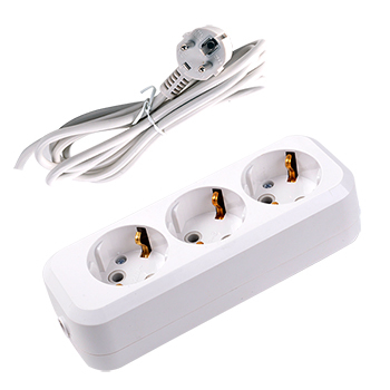 3 gang extension socket with cable
