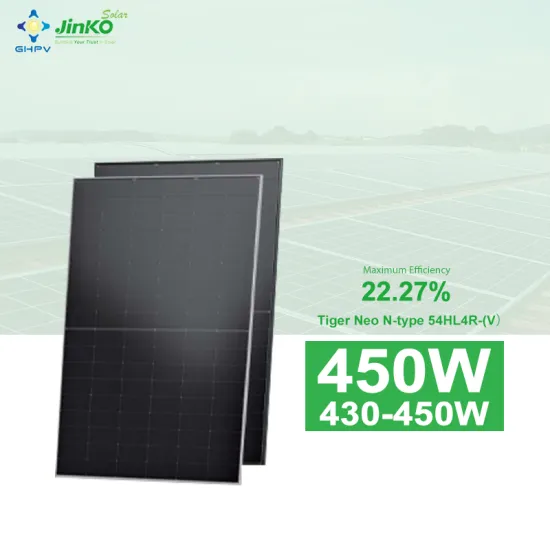 High Efficiency Jinko Tiger Neo N-Type Solar Panels: 430W to 450W Modules