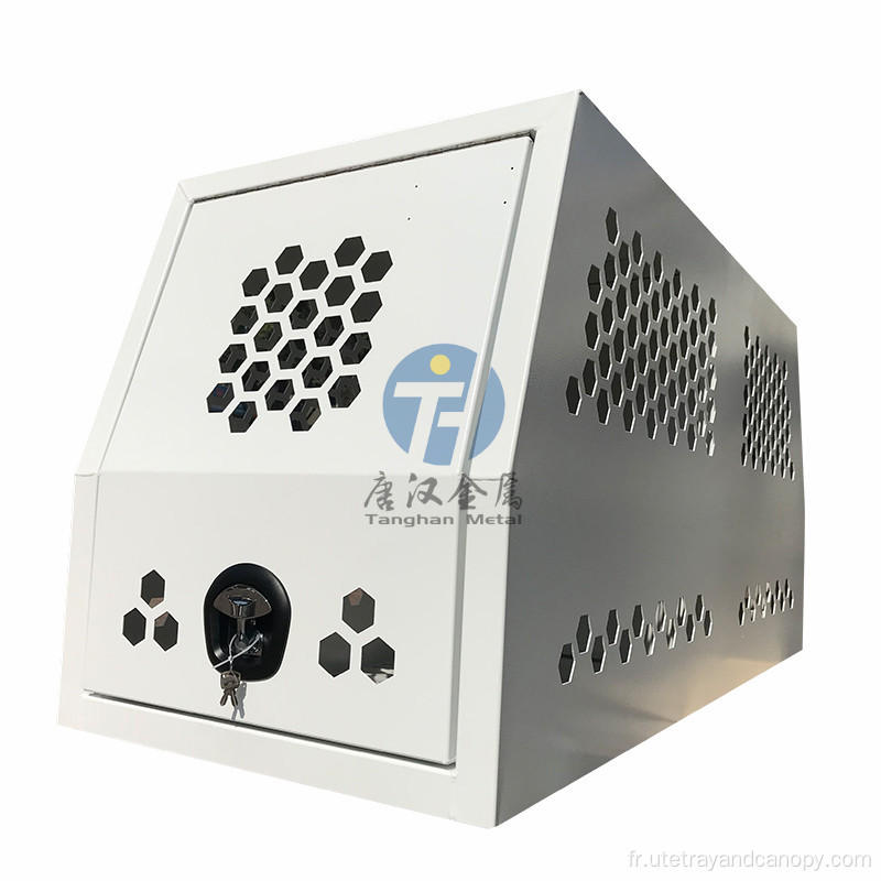 Aluminium Hunting Dog Box Couleur blanche