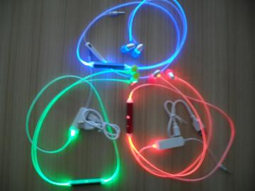LED Flashing in-Ear Earphone Visible