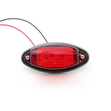 LED 12V 24V Truck Trailer Side Marker Indicators - White Red Yellow Warning Lights