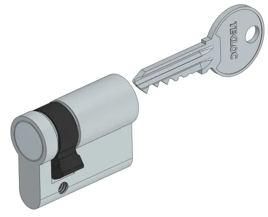 Half sided euro lock cylinder