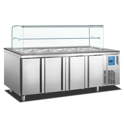 Commercial Air Cooled Pizza Counter Refrigerator