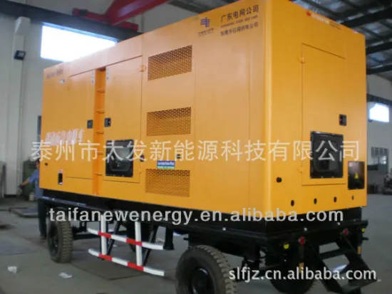 Brushless Self-exciting VOLVO 80KW Soundproof mobile trailer diesel generator set